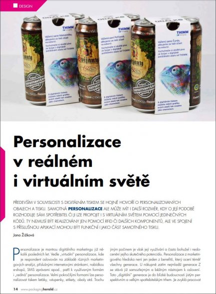 Personalizace v reálném i virtuálním světě