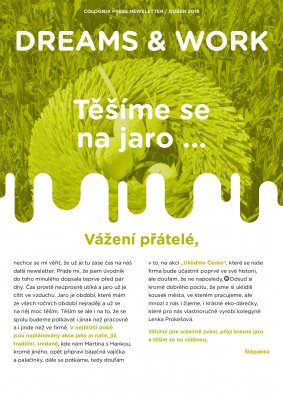 Březnový newsletter právě vyšel